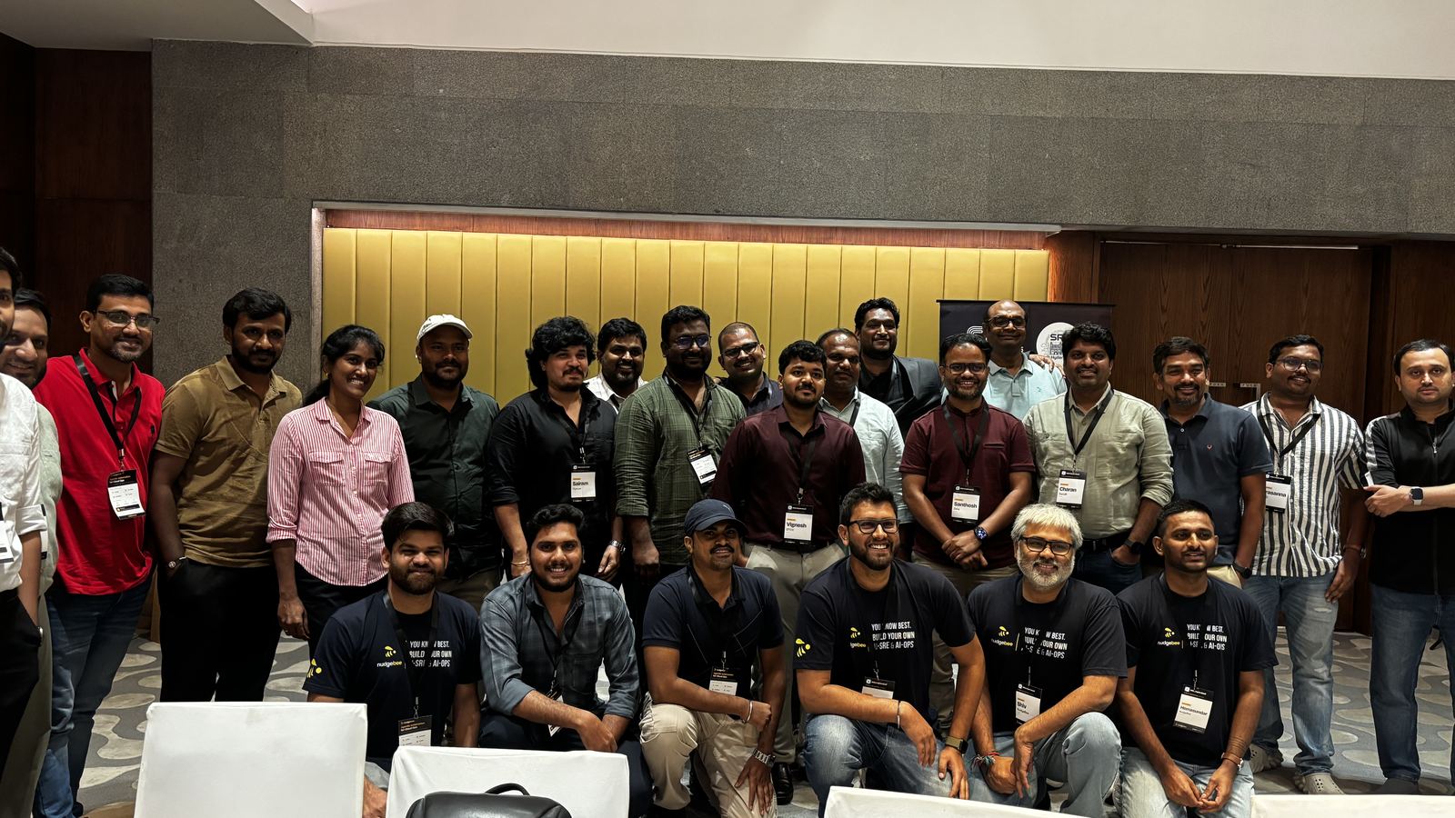 Group photo of the workshop attendees and hosts at Avasa, Hitech City, Hyderabad